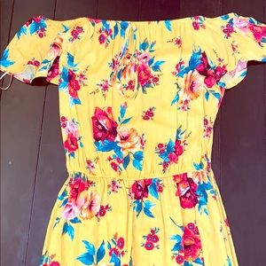 Off the shoulder maxi dress